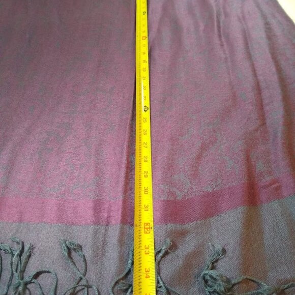 PASHMINA  long  pashmina  &  silk  scarf/wrap/shawl/coverup - Picture 7 of 12